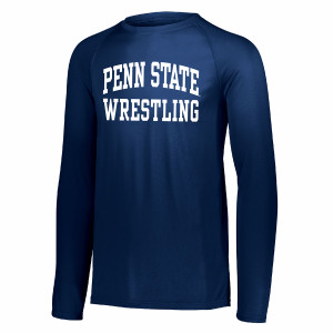 navy Penn State Wrestling long sleeve shirt image